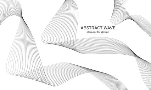 Abstract wave element for design. Digital frequency track equalizer. Styliz.. Stock Illustration