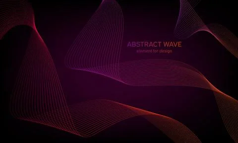 Abstract wave element for design. Digital frequency track equalizer. Styliz.. Stock Illustration