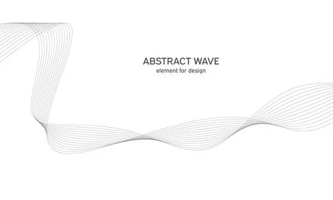 Abstract wave element for design. Digital frequency track equalizer. Stylized Stock Illustration