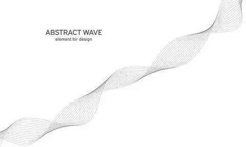 Abstract wave element for design. Digital frequency track equalizer. Stylized Stock Illustration