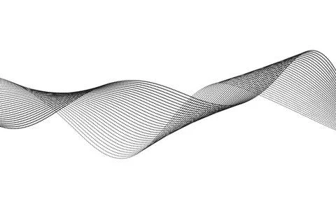 Abstract wave element for design. Digital frequency track equalizer. Stylized Illustrazione stock