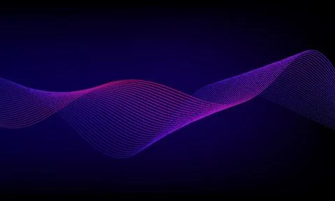 Abstract wave element for design. Digital frequency track equalizer. Styliz.. Stock Illustration
