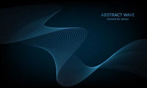 Abstract wave element for design. Digital frequency track equalizer. Styliz.. Stock Illustration