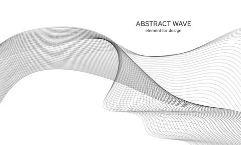 Abstract wave element for design. Digital frequency track equalizer. Styliz.. Stock Illustration