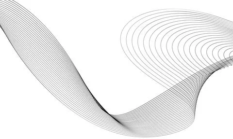 Abstract wave element for design. Digital frequency track equalizer. Stylized Stock Illustration
