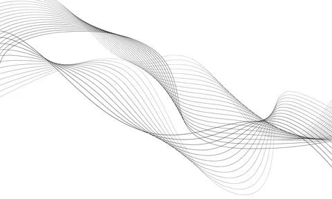 Abstract wave element for design. Digital frequency track equalizer. Stylized Stock Illustration