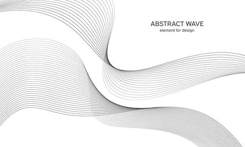 Abstract wave element for design. Digital frequency track equalizer. Stylized Stock Illustration