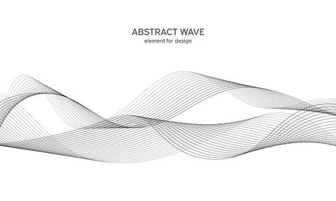 Abstract wave element for design. Digital frequency track equalizer. Stylized Stock Illustration