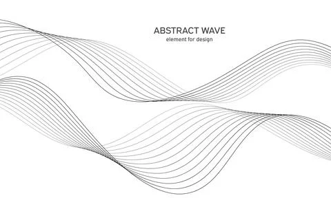 Abstract wave element for design. Digital frequency track equalizer. Stylized Stock Illustration