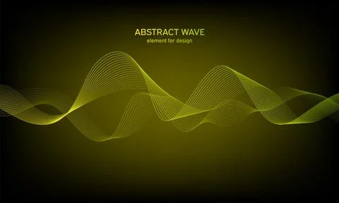 Abstract wave element for design. Digital frequency track equalizer. Styliz.. Stock Illustration