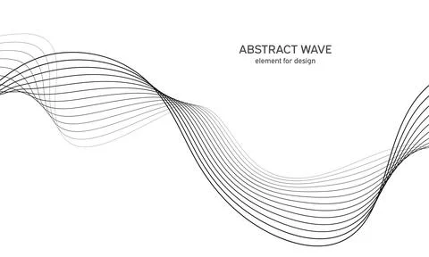 Abstract wave element for design. Digital frequency track equalizer. Stylized Stock Illustration