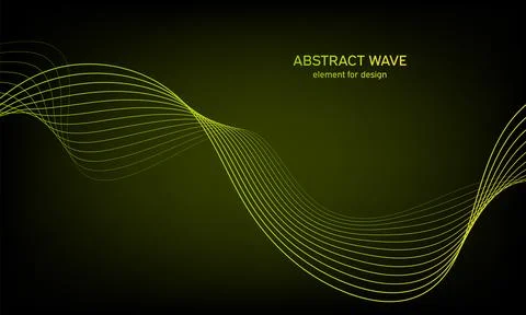 Abstract wave element for design. Digital frequency track equalizer. Styliz.. Stock Illustration