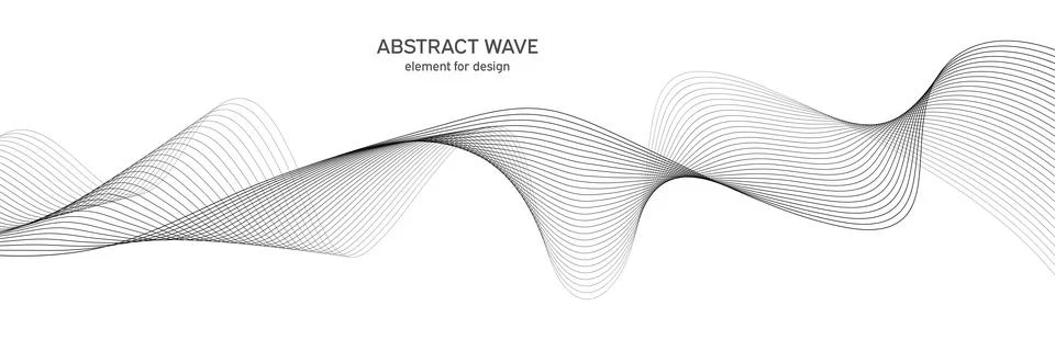 Abstract wave element for design. Digital frequency track equalizer. Styliz.. Stock Illustration