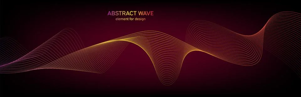 Abstract wave element for design. Digital frequency track equalizer. Styliz.. Stock Illustration