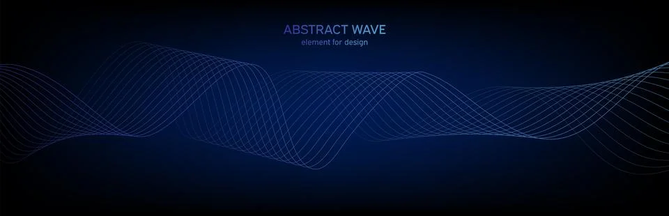 Abstract wave element for design. Digital frequency track equalizer. Stylized Stock Illustration