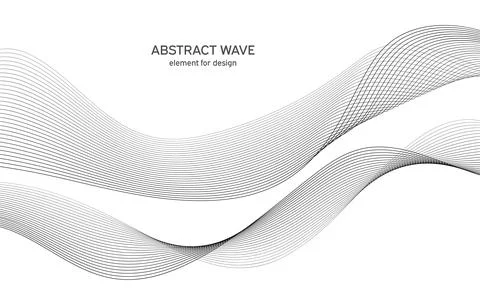 Abstract wave element for design. Digital frequency track equalizer. Styliz.. Stock Illustration