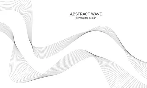 Abstract wave element for design. Digital frequency track equalizer. Styliz.. Stock Illustration