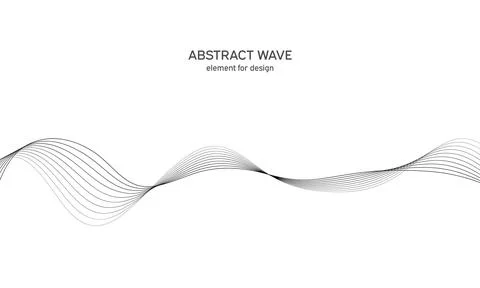 Abstract wave element for design. Digital frequency track equalizer. Stylized Stock Illustration