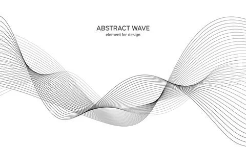 Abstract wave element for design. Digital frequency track equalizer. Stylized Illustrazione stock