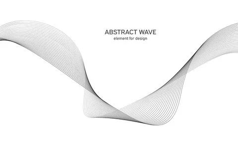 Abstract wave element for design. Digital frequency track equalizer. Stylized Stock Illustration