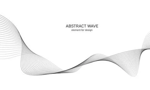 Abstract wave element for design. Digital frequency track equalizer. Stylized Stock Illustration