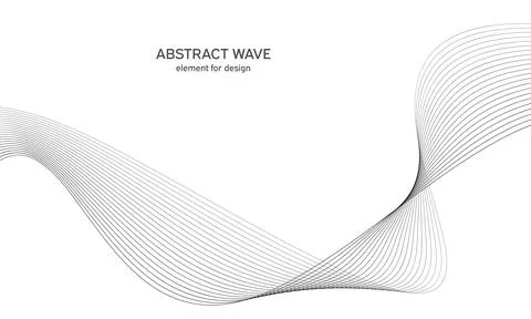 Abstract wave element for design. Digital frequency track equalizer. Styliz.. Stock Illustration