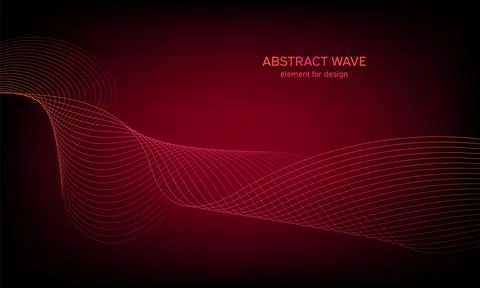 Abstract wave element for design. Digital frequency track equalizer. Stylized Stock Illustration