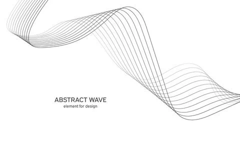 Abstract wave element for design. Digital frequency track equalizer. Styliz.. Stock Illustration