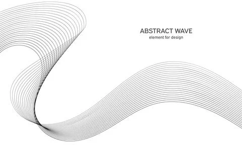 Abstract wave element for design. Digital frequency track equalizer. Styliz.. Stock Illustration