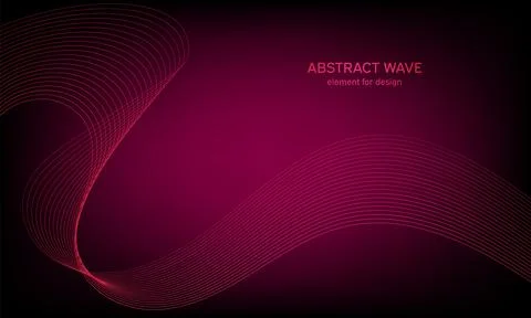 Abstract wave element for design. Digital frequency track equalizer. Stylized Stock Illustration