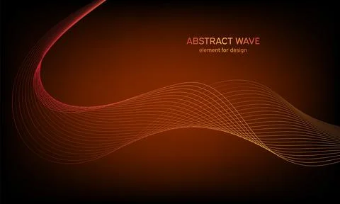 Abstract wave element for design. Digital frequency track equalizer. Stylized Stock Illustration