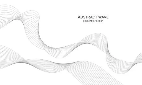 Abstract wave element for design. Digital frequency track equalizer. Styliz.. Stock Illustration