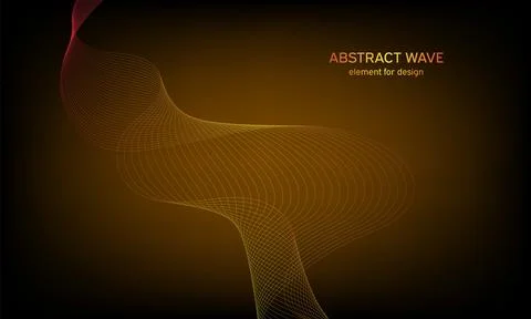 Abstract wave element for design. Digital frequency track equalizer. Styliz.. Stock Illustration