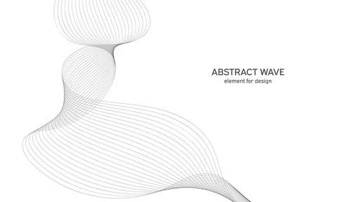 Abstract wave element for design. Digital frequency track equalizer. Styliz.. Stock Illustration