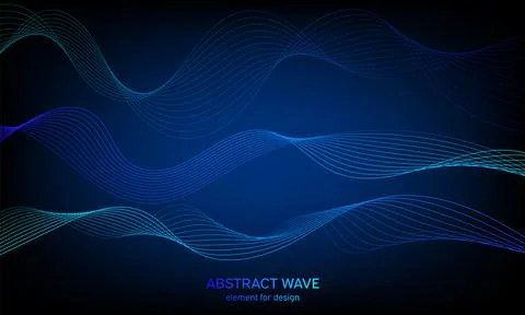 Abstract wave element for design. Digital frequency track equalizer. Styliz.. Stock Illustration