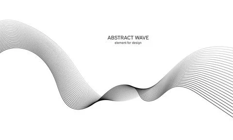 Abstract wave element for design. Digital frequency track equalizer. Styliz.. Stock Illustration