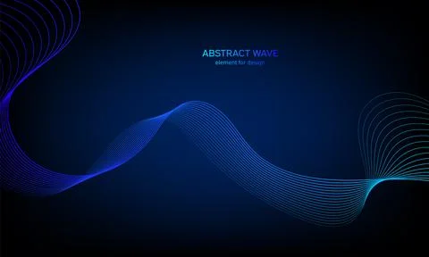 Abstract wave element for design. Digital frequency track equalizer. Stylized Illustrazione stock