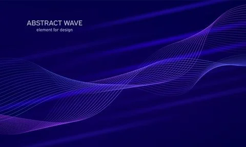 Abstract wave element for design. Digital frequency track equalizer. Styliz.. Stock Illustration