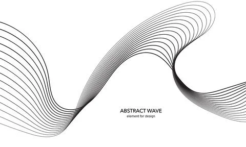 Abstract wave element for design. Digital frequency track equalizer. Stylized Stock Illustration