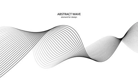 Abstract wave element for design. Digital frequency track equalizer. Stylized Stock Illustration