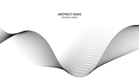 Abstract wave element for design. Digital frequency track equalizer. Stylized Stock Illustration