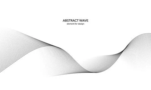 Abstract wave element for design. Digital frequency track equalizer. Stylized Illustrazione stock