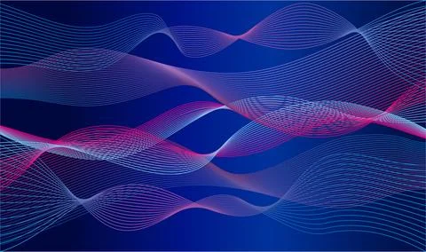 Abstract wave element for design. Digital frequency track equalizer. Stylized Illustrazione stock