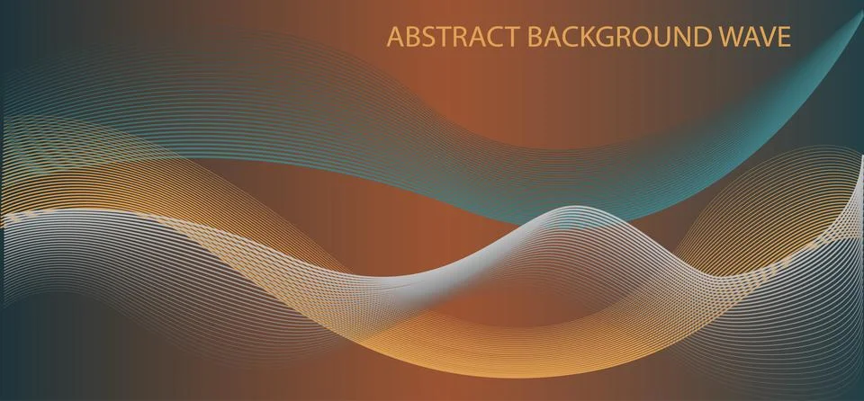 Abstract wave element for design. Digital frequency track equalizer. Stylized Stock Illustration