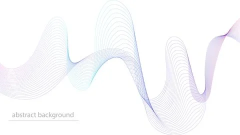 Abstract wave element for design. Digital frequency track equalizer. Stylized Stock Illustration