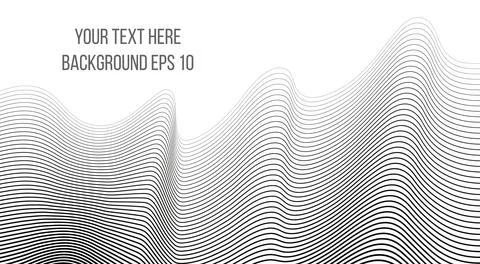 Abstract wave element for design. Digital frequency. Stock Illustration