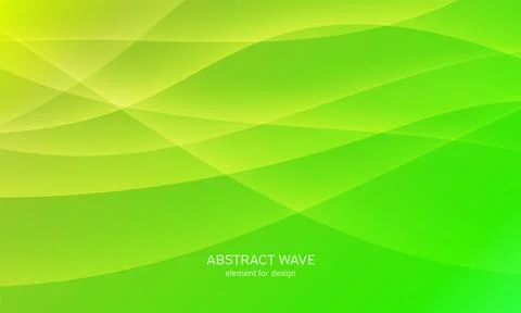 Abstract wave element for design. Green. Digital frequency track equalizer. S Stock Illustration