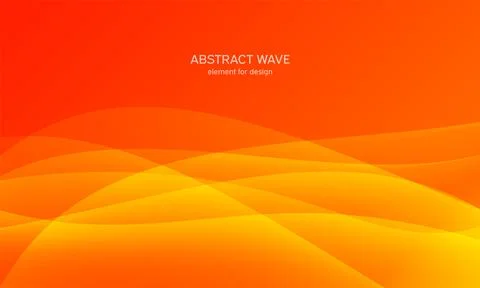 Abstract wave element for design. Orange.Digital frequency track equalizer. S Stock Illustration