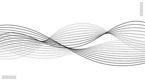 Abstract wave element on grey background.Vector illustration Stock Illustration