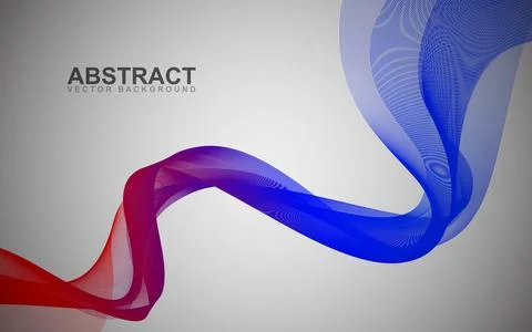 Abstract wave elements for design. Stylish line art background. Digital fre.. Stock Illustration